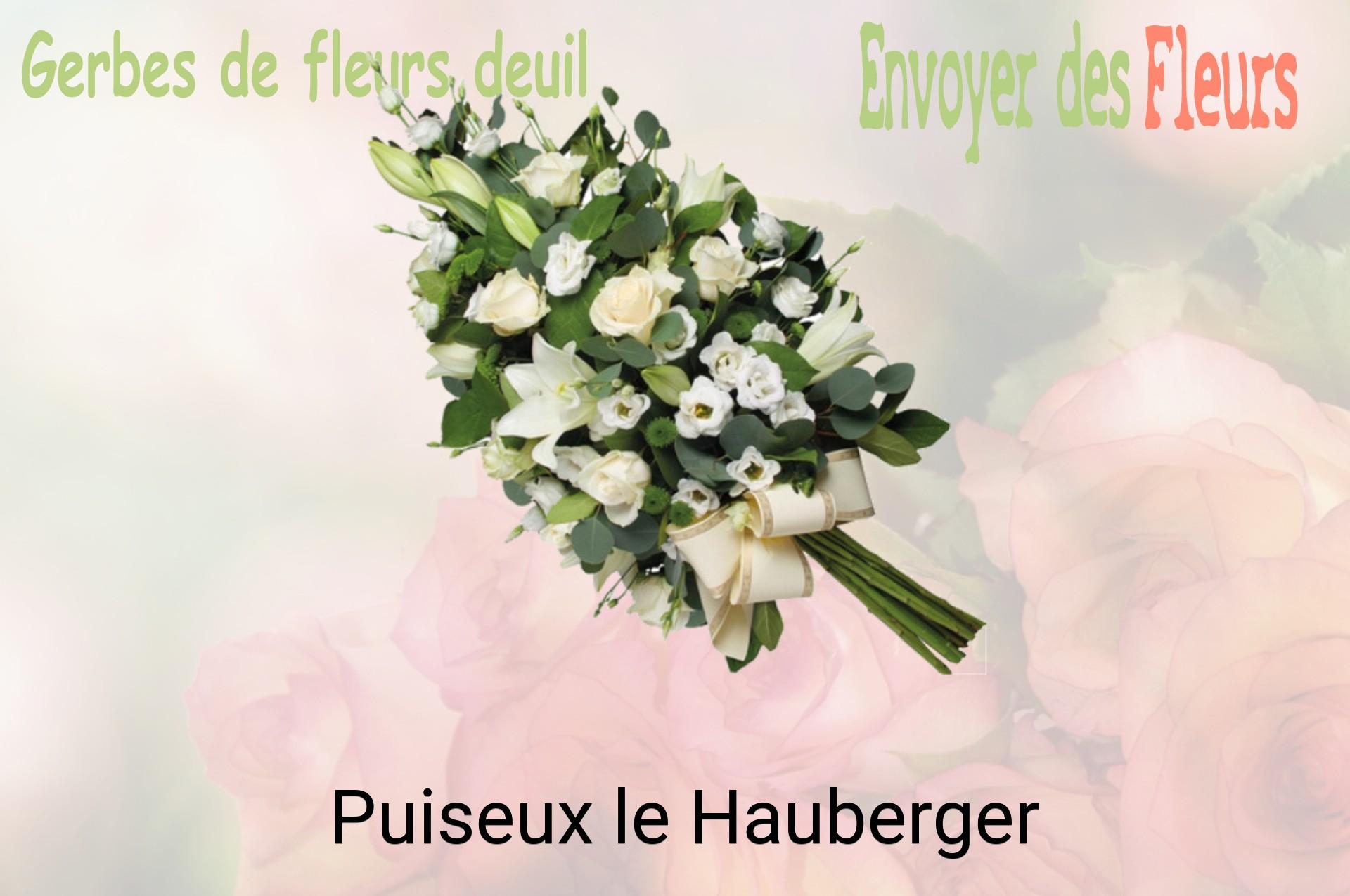 Gerbe de fleurs de deuil livrée à Puiseux-le-Hauberger